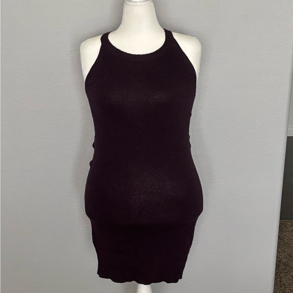 American Eagle Outfitters Dark Purple Mini Dress